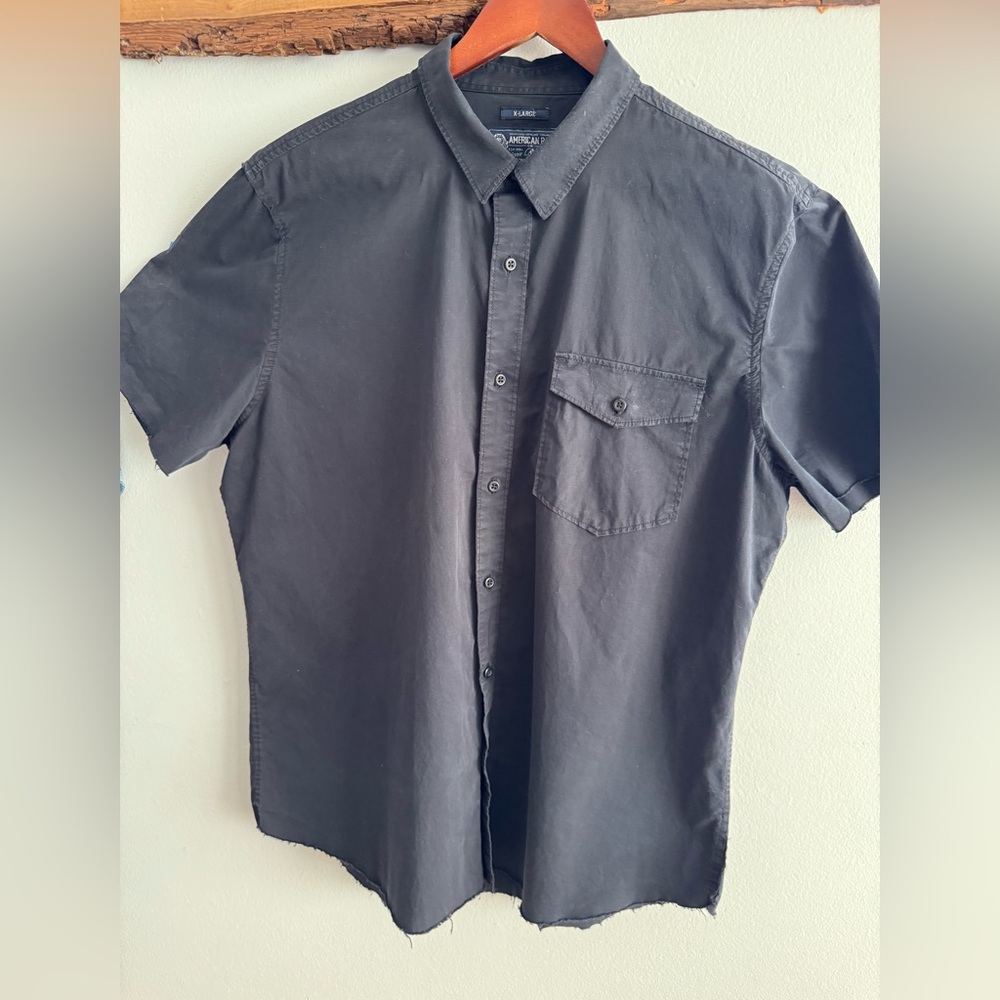 American Rag Dark Gray Casual Button Down Shirt